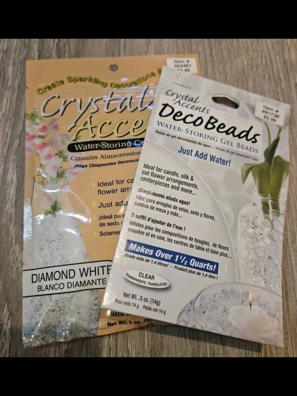 🎉 6 Items/$15 🎉 Crystal Accents Deco Beads & Sparkling Crystal Accents